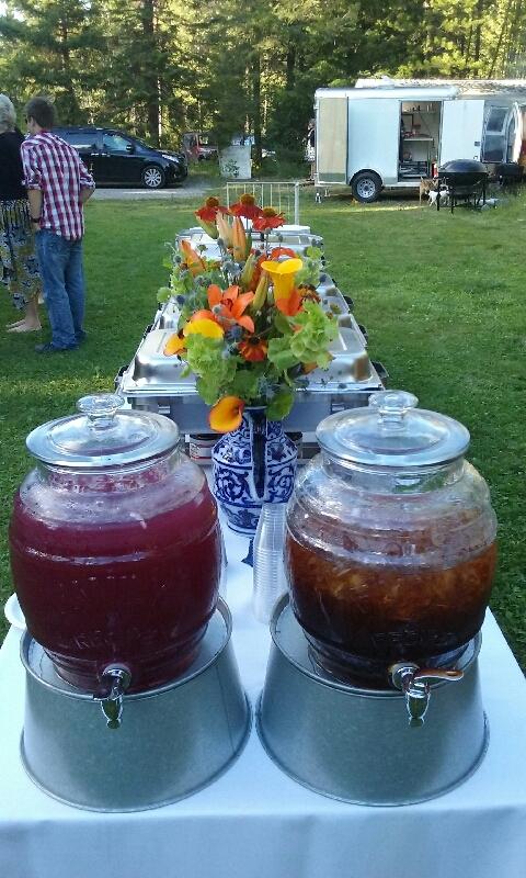 bbq catering table